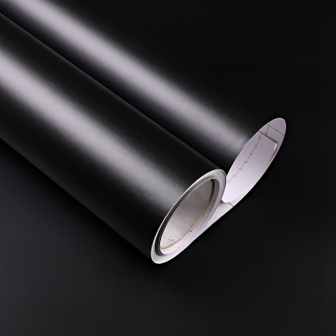 Shiny Black Vinyl Wrap