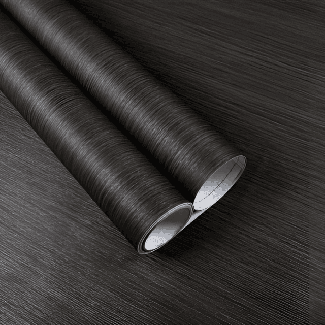 Jet Black Oak Finish Vinyl Wrap