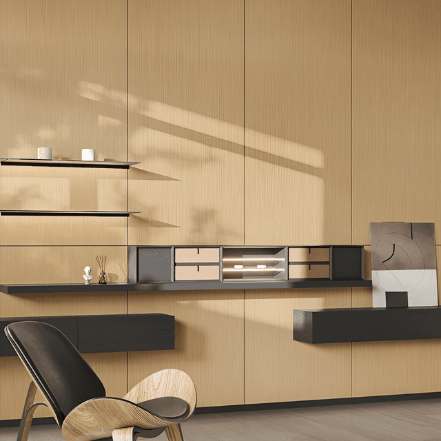 Pale Beech Grain Interior Film