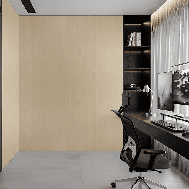 Beige Elm Finish Vintl Wrap