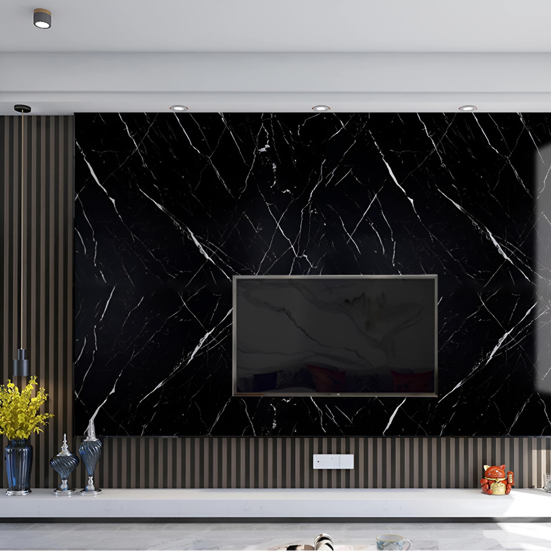 Black Veined Marble