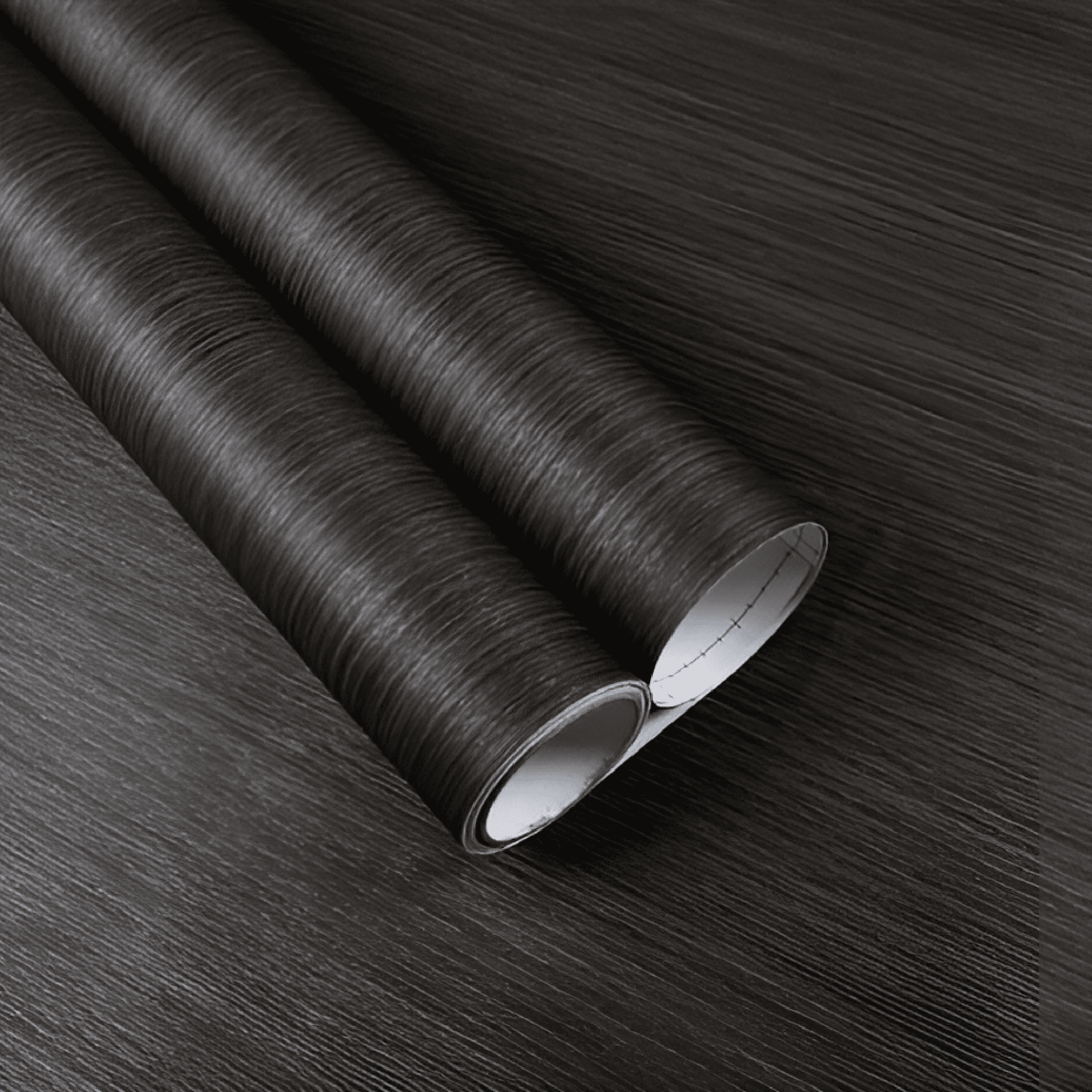 Jet Black Oak Finish Vinyl Wrap