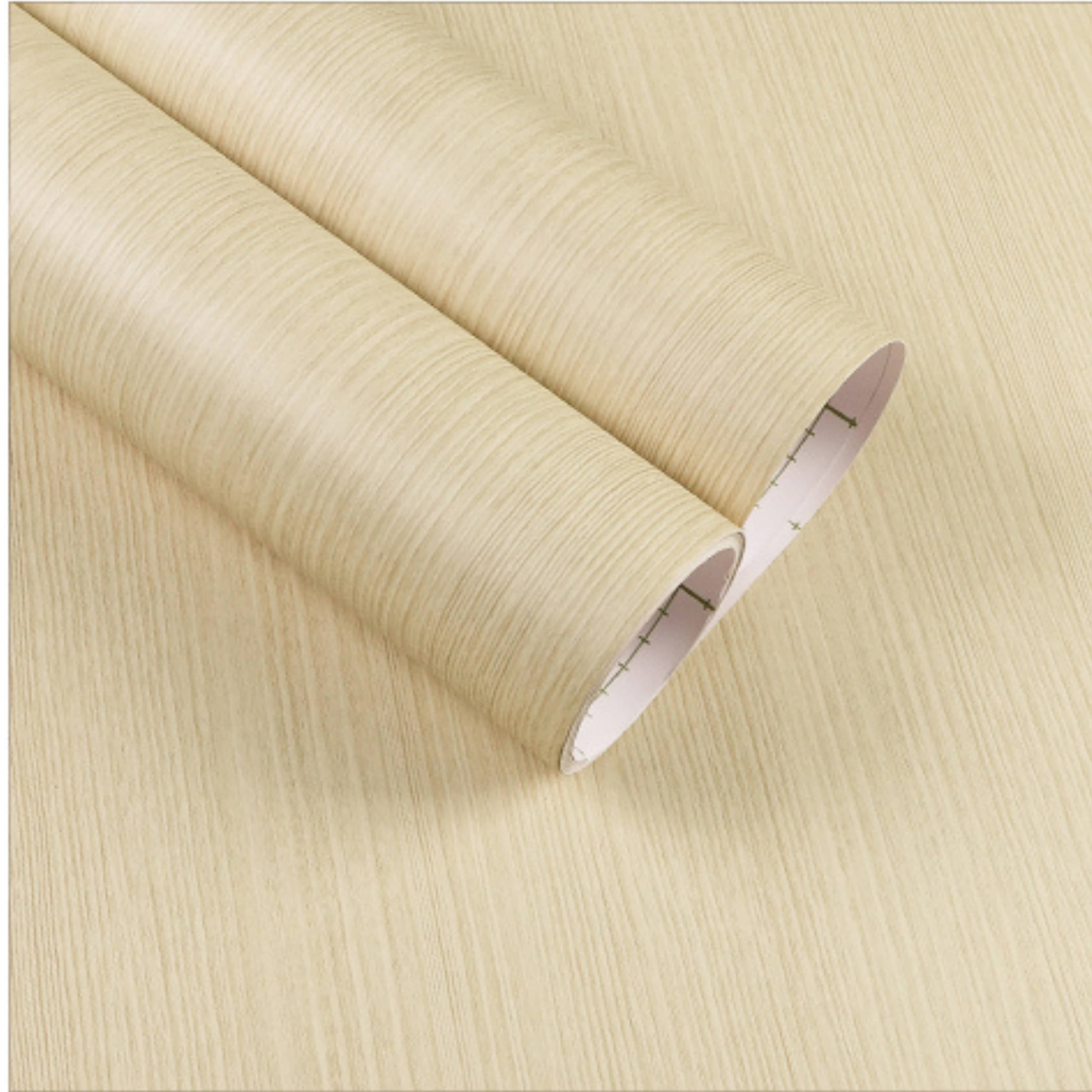 Light Cream Wood Vinyl Wrap