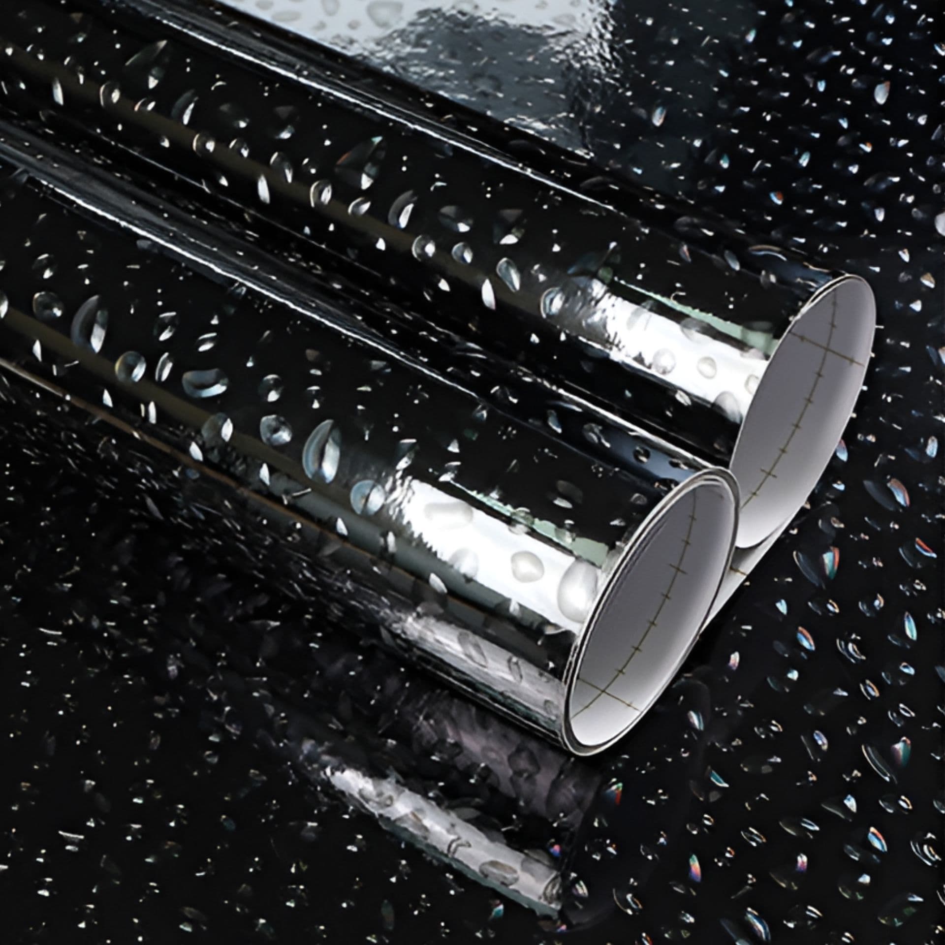 Glossy Printed Black