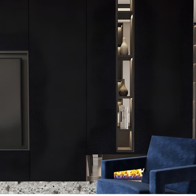 Matte Silk Charcoal Black