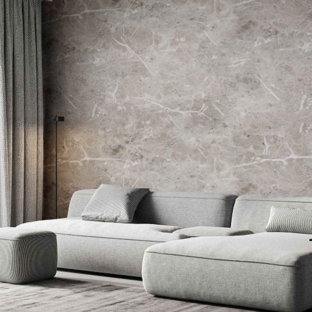 Ash Grey Thin Veined Marble 