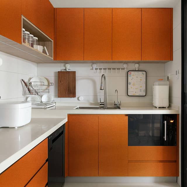 Deep Orange Vinyl