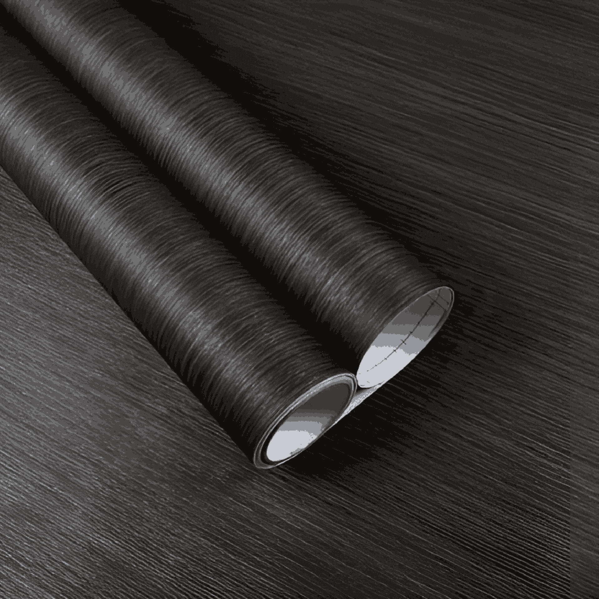Jet Black Oak Finish Vinyl Wrap