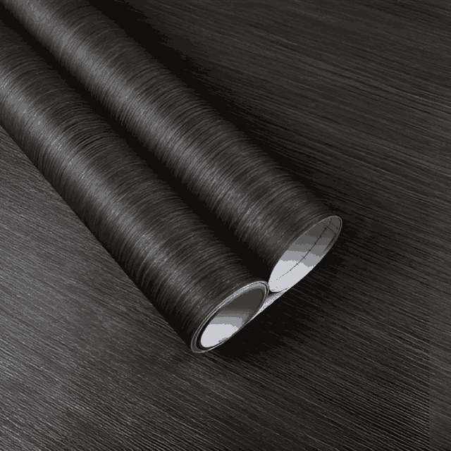 Jet Black Oak Finish Vinyl Wrap