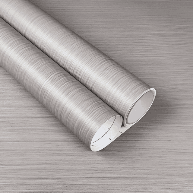 Silver Ash Grain Vinyl Wrap