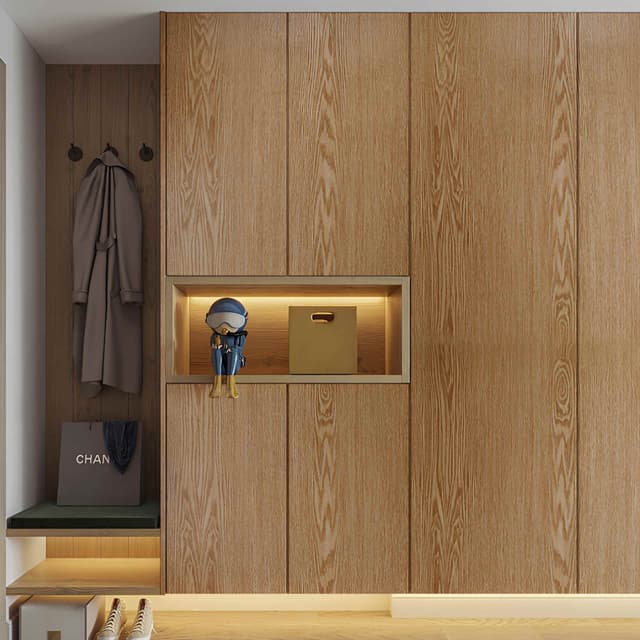 White Washed Oak Interior Film