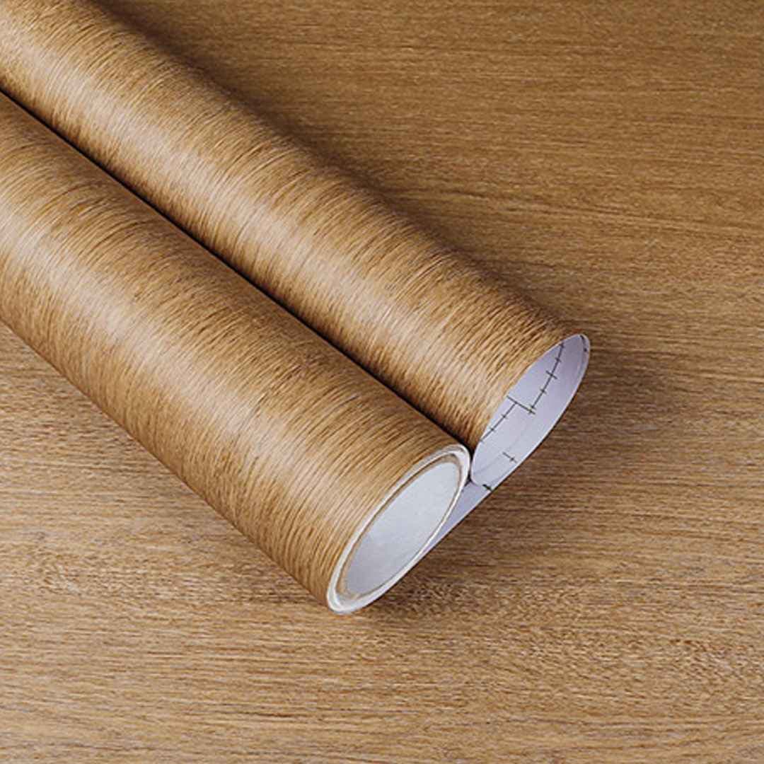 Golden Teakwood Vinyl Wrap