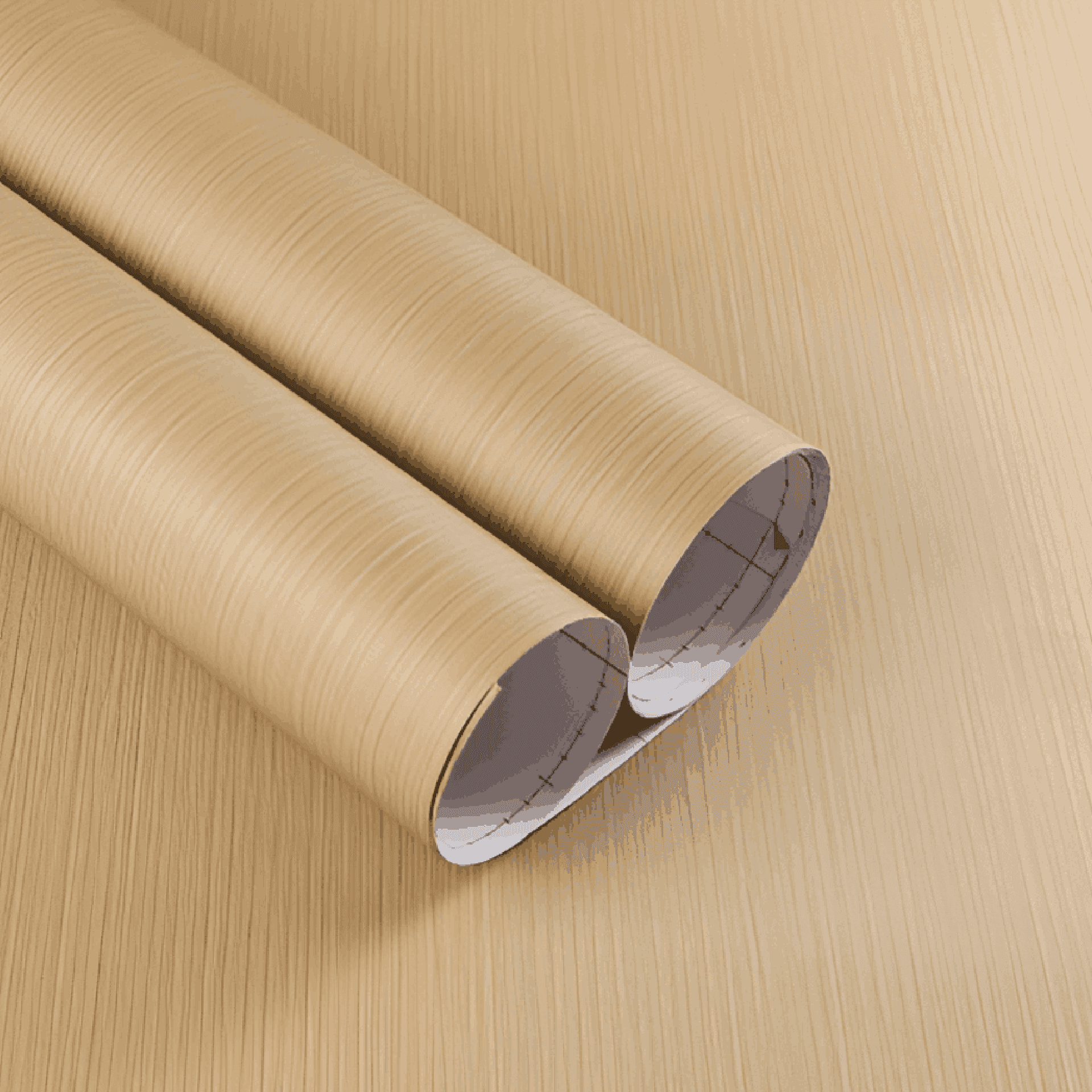 Pale Beech Grain Interior Film