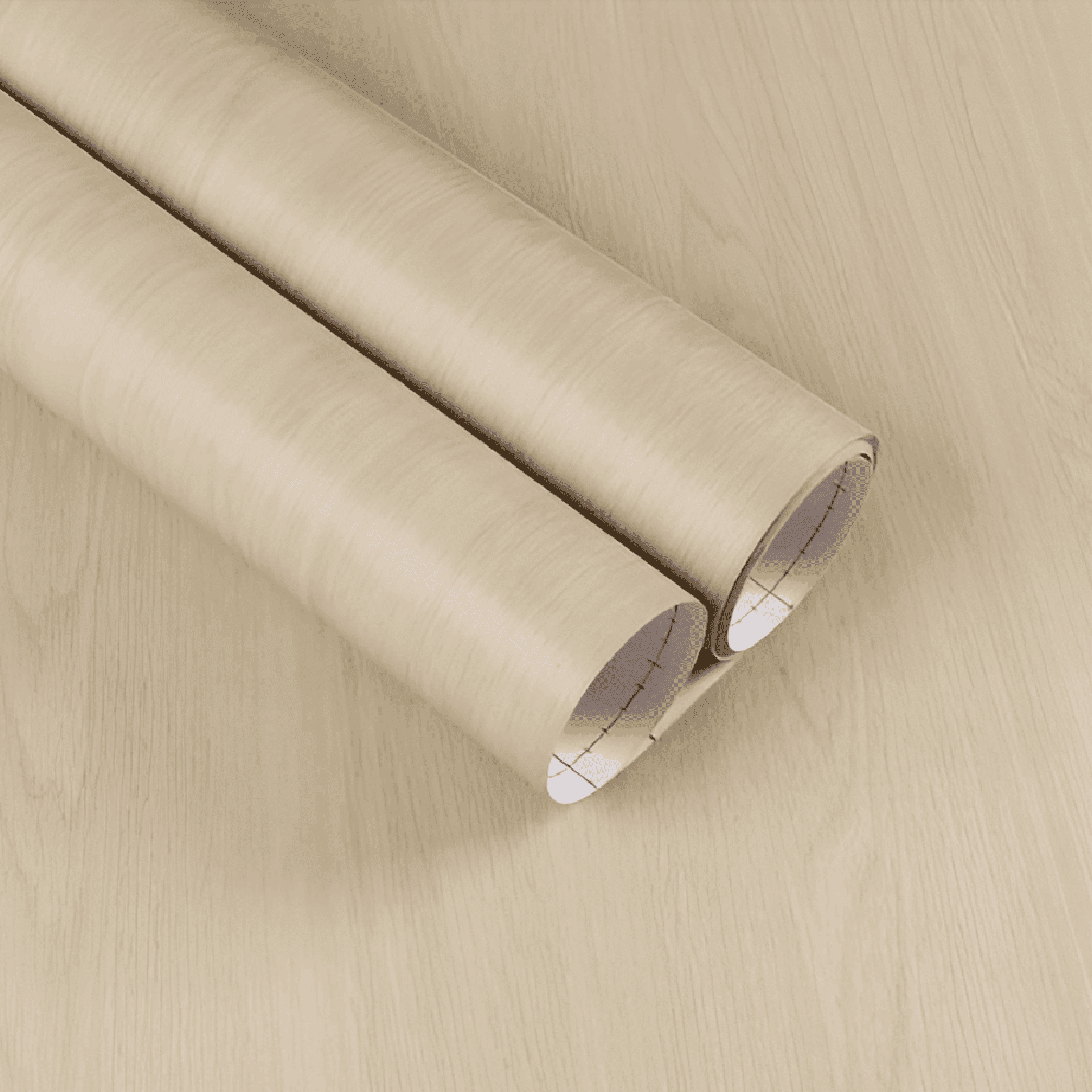 Beige Elm Finish Vinyl Wrap 