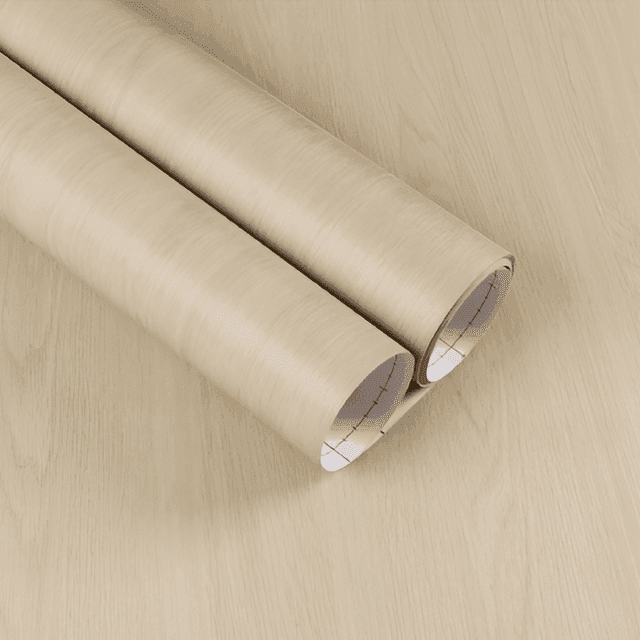 Beige Elm Finish Vinyl Wrap 