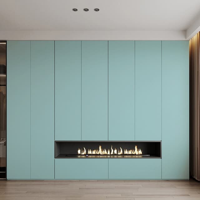 Matte Light Blue Interior Film