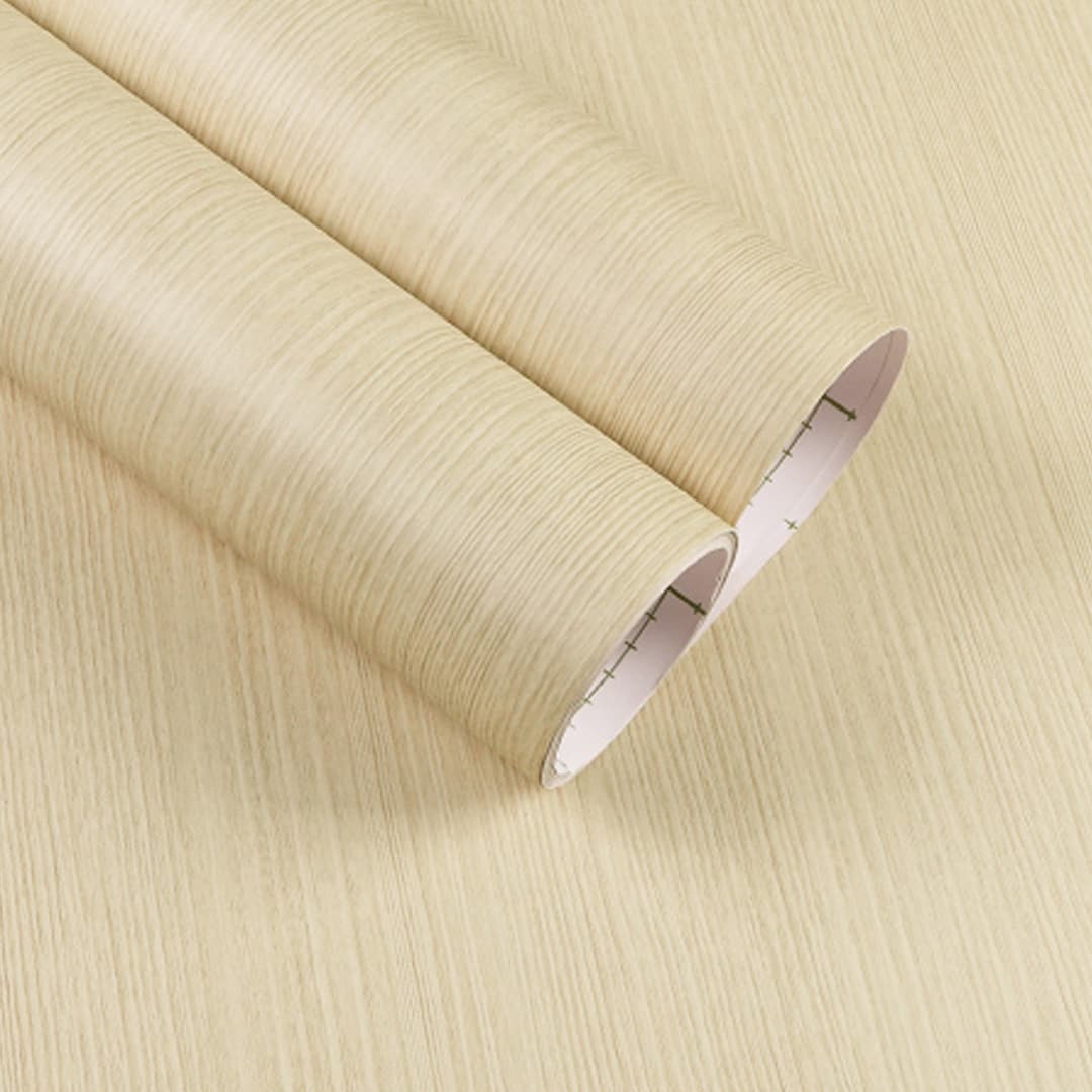 Light Cream Wood Vinyl Wrap